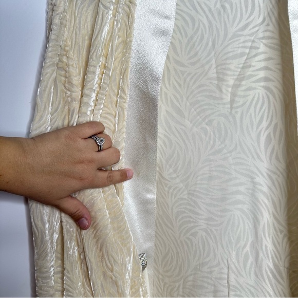 Vintage Burned Velvet Open Front Whimsigoth Fairy Goth Duster, XL - Picture 5 of 11